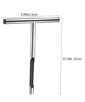 Stainless Steel Soil Sampler Probe With T Handle Contractor Grade Lightweight And Durable Tool For Lawn Garden And Farm Use
