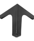 Black iron furniture leg with non slip silicone pads, part of Heavy Duty Furniture Legs With Grippy Non Slip Silicone Pads, 13 Point, 1.8 Inch Thick, Black Replacement Legs For Cabinets, Tables, Sofas, Desks And Office Furniture, Floor Safe, Easy Install.