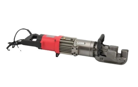 Handheld Electric Hydraulic Rebar Cutter And Bender For 4-16Mm Steel Bars, copper core motor with steel blade, portable design.