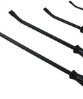 Heavy Duty Pry Bar Set With Ergonomic Grips 8 To 24 Inch Four Piece Built From Heat Treated Alloy Steel With Ground Edges And Comfort Handles