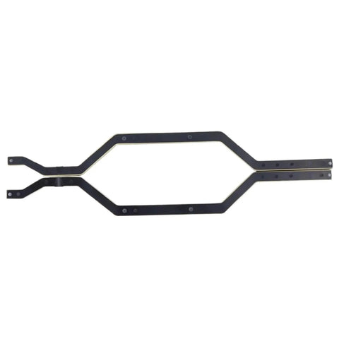 Heavy Duty Metal Chassis Frame Kit For 1 To 18 TRX4M RC Crawlers Dual Side Girder Frame Rails in alloy build, top view