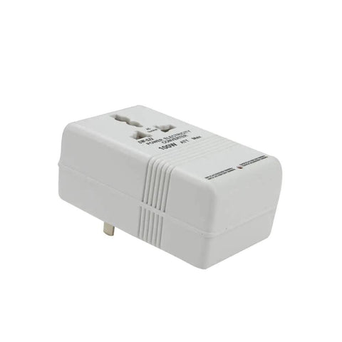 Dual Channel 110V To 220V Step Up And Down Voltage Converter For Travel Reversible 220V To 110V Compact Power Transformer, white