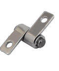 360 Degree Rotation Friction Hinge For Furniture, 18x28.5x8mm Mounting Hole 3mm, Silver Tone, Durable Cabinet Door Hardware
