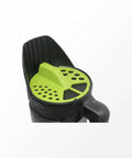 Hand Spreader Shaker For Grass Seed Fertilizer Ice Melt And Snow Salt With Adjustable Openings Up To 80 Oz, close-up of lid
