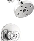 Trinsic 14 Series Single Handle Chrome Shower Trim Kit With H2Okinetic PowerDrench Spray No Valve Included