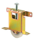 Mirror Door Roller Assembly For Sliding Wood Framed Doors With 1.5 Inch Ball Bearing Roller, Steel Housing And Nylon Wheel, Adjustable