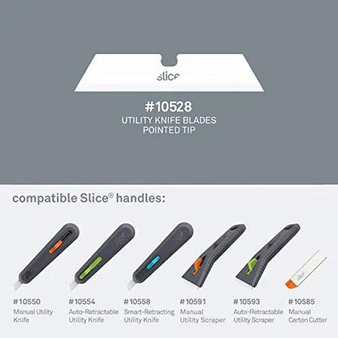 18 Pack Heavy Duty Ceramic Replacement Blades For Utility Knives With Sharp Pointed Tips And 1 Inch Cutting Depth Outlasting Twenty Standard Metal Knives Totally Grippy Handle Kicks Serious Packaging Jobs Clean Smooth Slides with utility knives displayed