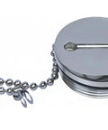 Stainless Steel Boat Deck Fill Cap With Chain 1.5 Inch Gas Cap Replacement 316 Grade Marine Filler Cap With Rubber Seal Built Tough For Marine Use Easy Install Accessory