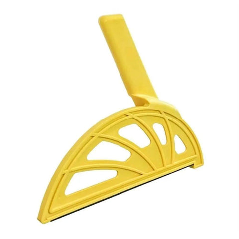 Woodworking Push Block Set 2 In 1 Portable Anti Slip Push Stick For Table Saws And Routers ABS Plastic Durable Offset Handle For Safer Cuts Seamless Router Auxiliary Tool in yellow with ergonomic handle.