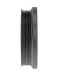 Side view of High Quality Harmonic Balancer For Toyota Highlander 2019 Black Serpentine Drive Belt Type With Keyway One Mounting Hole