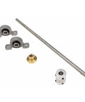 DIY Ready 3D Printer Lead Screw Kit With T10 Rods 100-600mm brass copper nut bearing bracket flexible coupling