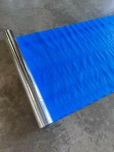 Big Time Heavy Duty Roofing Insulation With Built In Vapor Barrier For Decks Crawlspace Flat Roofs 1000 Square Feet roll on gray concrete