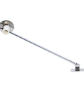 Rotating Concealed Cabinet Hinges 2 Pack Drop Down Door Panel Hardware with triangular screw holes, chrome finish