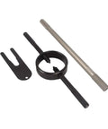 Pro Grade Front Fork Maintenance Kit With Spring Compressor And Radial Pin Spanner For 39mm To 43mm Fork Tubes, cartridge rod tool