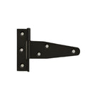 Beefy Heavy Duty Strap Hinge Kit With Galvanized Iron, Black T Shaped Design, 9.5x6.4cm for Thick Doors, Ideal For Barn, Shed, Cabinet and Room Doors