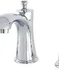 8 Inch Widespread Bathroom Faucet In Polished Chrome, Solid Brass And ABS Construction, 1.2 GPM Flow, Deck Mount, 3 Hole Install, 8 To 16 Inch Spread, Duraseal Washerless Cartridge, Sleek No Fuss Modern Vibe