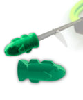 Green Spear Shaft Tip Protector Soft Safety Cap for 7 to 8 mm Spear Shafts and 9/32 to 5/16 Inch Tips Anti Stab Cover