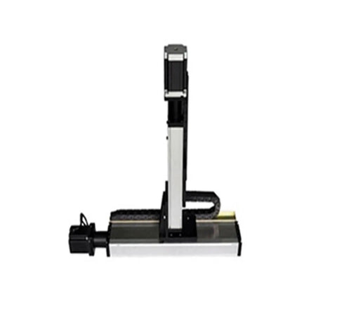 Rock Solid Fsk80 Linear Guide With Double Rail And Ball Screw Assembly, CNC motion stage with steppers for smooth travel.