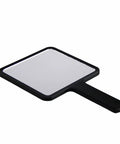 Black version of Pink Mini Handheld Lash Mirror for Eyelash Extensions Anti Fog Beauty Mirror Ideal For Lash Application And Inspection.