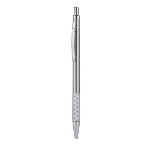 Top Shelf Diamond Tipped Engraving Pen For Glass And Metal With Killer Precision Scriber Tool Nifty Craft Marker For Diy Projects And Fine Lettering Works In Sleek Silver Finish, silver finish, side view.
