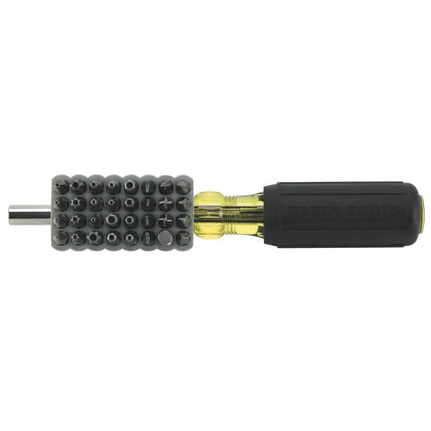 Magnetic Multibit Screwdriver Kit With Torx T7 Through T40 Hex Spanner Tri Wing Torq And Nut Tamperproof Bits In A Tough Storage Block