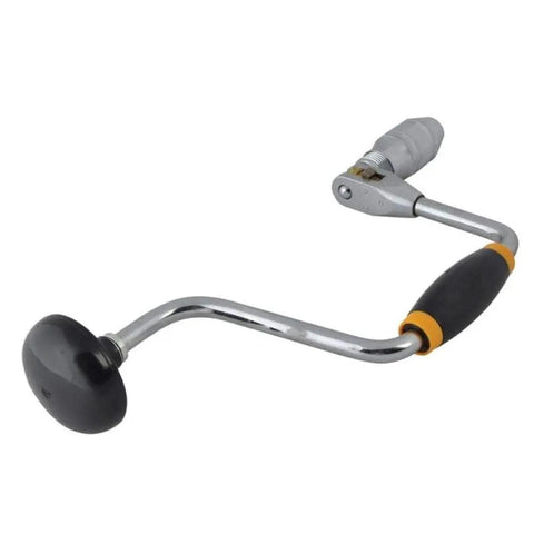 10 Inch Bit Brace With 12 Point 3-Way Ratchet Ball Bearing Head Chrome Plated Construction 250mm Length Confined Space Compatible