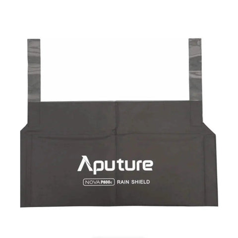 Black durable nylon Nova P600c Rain Shield For LED Panels with Aputure logo, designed as a weather guard for protection.