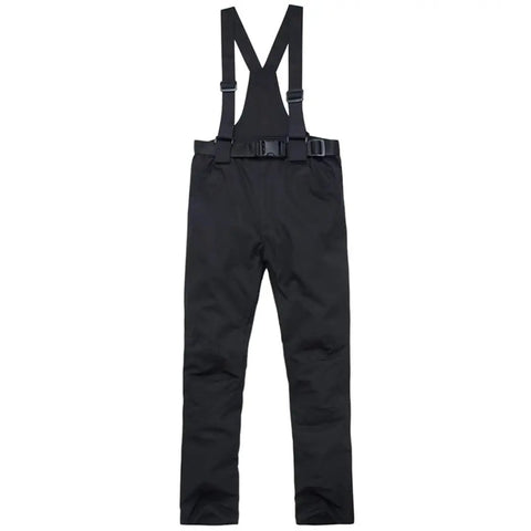 All Terrain Snow Bibs For Men And Women Waterproof Breathable Snow Pants With Straps For Skiing Snowboarding And Mountaineering Black Large