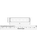 Technical diagram of Cylindrical Pin Locating Dowel Set In 304 Stainless Steel For Heavy Duty Precision Alignment M1.5 M2 M2.5