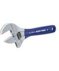Extra Wide Jaw Adjustable Wrench 8 Inch Forged Drive Tool With High Polish Chrome Finish Built For Tight Spaces One And A Half Inch Jaw Capacity