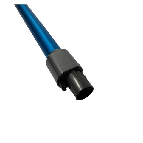 Long Reach Vacuum Extension Tube, Lightweight Aluminum Rod; blue tube with a black connector, compatible with cordless vacuums
