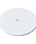 9 Inch White Acrylic Lazy Susan Turntable With Ball Bearing Rotation Holds Up To 55 Lb Spices, Cake Stand, Paints And Decor Organizer For Tabletop Use At Home