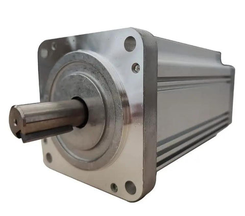 Powerful 24V 750W Brushless DC Motor 3000 RPM with square flange, model QW80F2H06N30750, for robotics and industrial use.