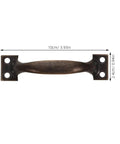 12 Piece Vintage Metal Cabinet Handles Retro Iron Drawer Pulls Curved Dresser Hardware Replacement For Kitchen And Bedroom Cupboards In Antique Bronze, 10cm length