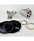 Top Quality Alternator Conversion Kit For Type One VW Engines Delivering Ninety Amps Of Solid Juice includes alternator and mounting brackets.