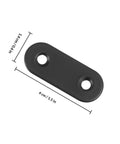 Beefy Stainless Steel Flat Corner Brackets Set 12 Pack for Reinforcing and Attaching Panels showing dimensions 4cm x 2.4cm