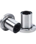 Round Flange Linear Bearings For 6 To 25mm Shafts, Rock Solid, Low Friction, Wear Resistant, Built Tough For CNC Machines, 3D Printers, And Linear Rails, Easy Mounting, Smooth Motion For Rod Shaft Guidance, bearing steel round flange linear bearing