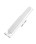 Upgrade Your Bathroom With These 4pcs Plastic Toilet Roll Holder Spindles Featuring Spring Loaded Design For Easy Tissue Dispensing And Strong Durable Performance To Replace Worn Out Parts Perfectly, showing single white plastic spindle 7 inches long.