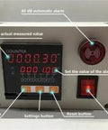 Solid Heavy Duty Rotary Encoder With 300 Ppr Digital Counter And Wheel Roller Length Measuring Tool control panel displaying measured values.