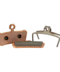 Built Tough Organic Mountain Bike Brake Pads Serving Dead Serious Stopping Power For Tektro Novela Mechanical Disc Sets with metallic backing.