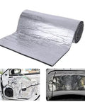 10mm Thick Sound Deadener Sheets For Chevrolet Silverado Electric Truck Bed Audio Insulation Panels rolled out for installation in vehicle doors.