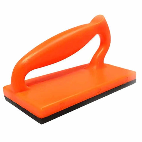 Pro Grade 5 Piece Woodworking Table Saw Safety Push Block Set with long heavy duty orange push block for router tables.