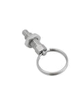 Heavy Hitter M6 Stainless Steel Spring Plungers 5 Pack Featuring Slick Pull Rings; individual stainless steel spring plunger with pull ring.