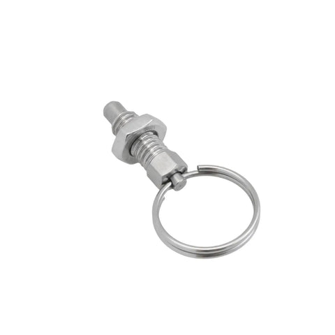 Heavy Hitter M6 Stainless Steel Spring Plungers 5 Pack Featuring Slick Pull Rings; individual stainless steel spring plunger with pull ring.