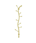 Decorative Wall Mounted Coat Rack Creative Vertical Storage System Straight Up Game Changer For Your Entryway And Bedroom Hanging Organizer in gold color.