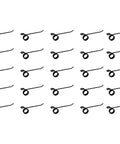 Multiple heavy-duty rake tooth replacement wires for hay rakes 21 25 and 36 with 7.25 inch tine 1.937 inch coil