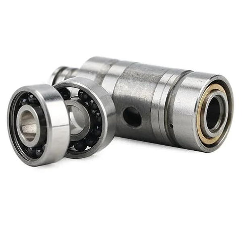 Disassembled 688 deep groove ball bearing, 8x16x5 mm, hybrid ceramic balls, steel inner/outer races