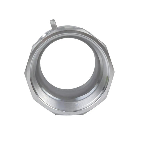 Front view of Two Pack Aluminum Cam Lock Fittings 2 Inch Cam And Groove Hose Adapter With Heavy Duty Male NPT Thread Quick Disconnect
