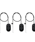 Three Piece Aluminum Recliner Cable Pull Handles In Black Oval Shape For Easy Angle Adjustments And Cozy Rest Includes Hardware For Quick Sofa And Chair Repair Black Switch Spring Cable Design For Smooth No Fuss Comfort.