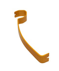 15 Inch Pry Bar With Patent Pending Hexagon Shaft For Tight Spaces, Heavy Duty Nail Puller And Trim Removal Tool in yellow finish